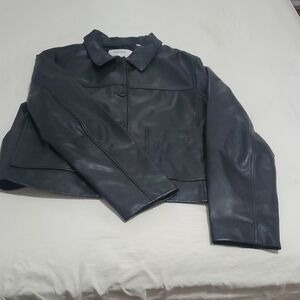 Aritzia Black Leather Jacket